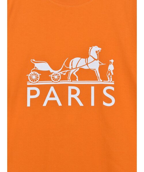 Import & Select(インポートアンドセレクト)の「【ICONIQ】 HM プリント ショートスリーブ TEE(Tシャツ/カットソー・メンズ・オレンジ/ホワイト・2/3/4)」の8枚目の写真