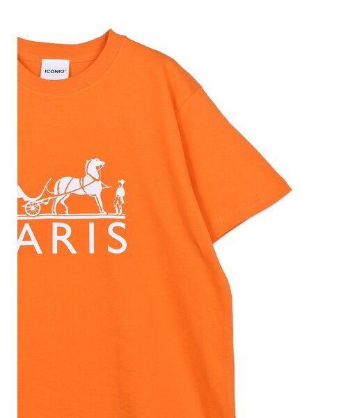 Import & Select(インポートアンドセレクト)の「【ICONIQ】 HM プリント ショートスリーブ TEE(Tシャツ/カットソー・メンズ・オレンジ/ホワイト・2/3/4)」の10枚目の写真
