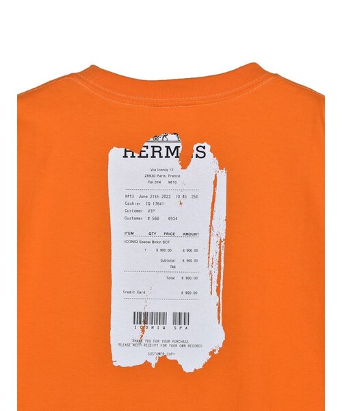 Import & Select(インポートアンドセレクト)の「【ICONIQ】 HM プリント ショートスリーブ TEE(Tシャツ/カットソー・メンズ・オレンジ/ホワイト・2/3/4)」の12枚目の写真
