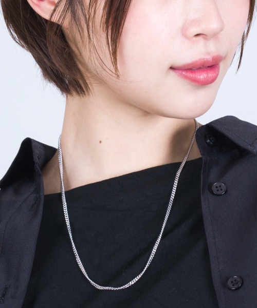 TOMWOOD(トムウッド)】Curb Chain M シルバーネックレス 20.5