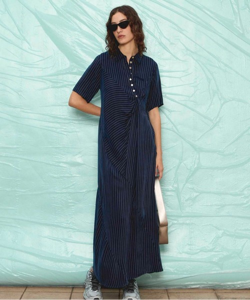 Twist Polo Shirt Dress/ツイストポロシャツワンピース【MAISON
