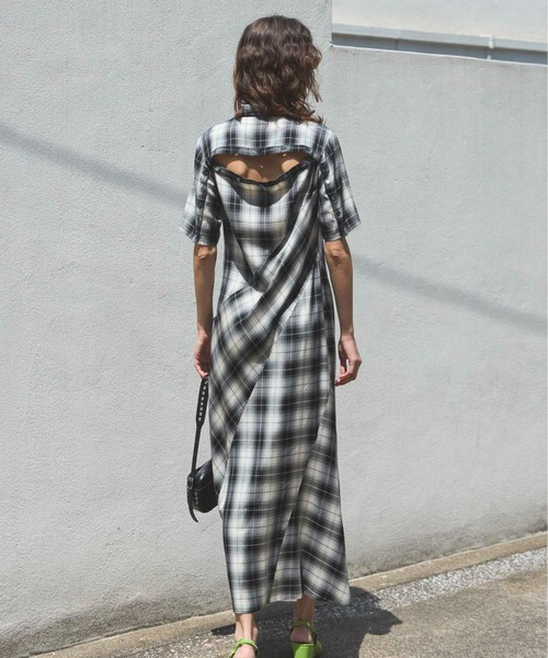 MAISON SPECIAL☆Twist Polo Shirt Dress Twist Polo Shirt Dress/ツイストポロシャツワンピース【MAISON