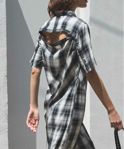 ツイストポロシャツワンピース MAISON SPECIAL メゾンスペシャル Twist Polo Shirt Dress/ツイストポロシャツワンピース【MAISON