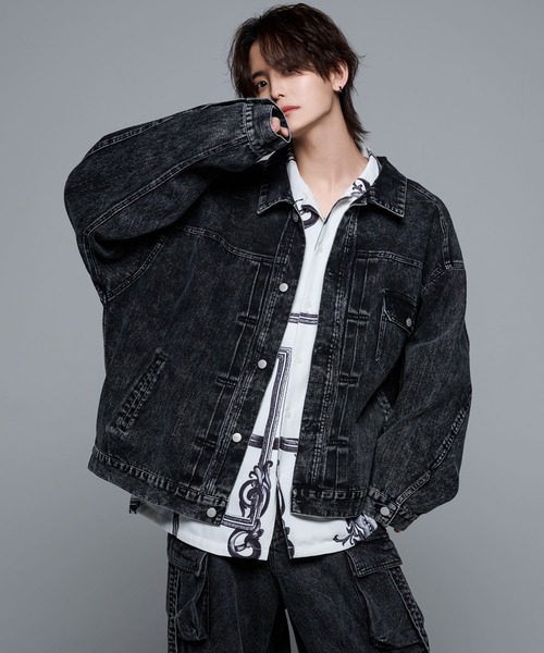 ADRER 「ADRER」 デニムジャケット M ブラック メンズ