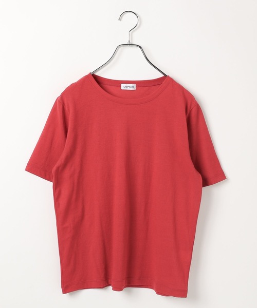 LEPSIM（レプシィム）の「シアーメランジT　497226（Tシャツ/カットソー・レディース・オフホワイト/ライトブルー/ブラウン/ブラック/レッド/チャコールグレー・FREE）」の6枚目の写真