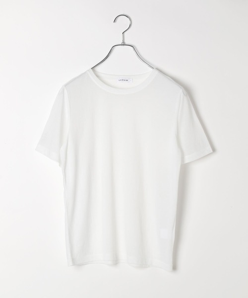 LEPSIM（レプシィム）の「シアーメランジT　497226（Tシャツ/カットソー・レディース・オフホワイト/ライトブルー/ブラウン/ブラック・FREE）」の2枚目の写真