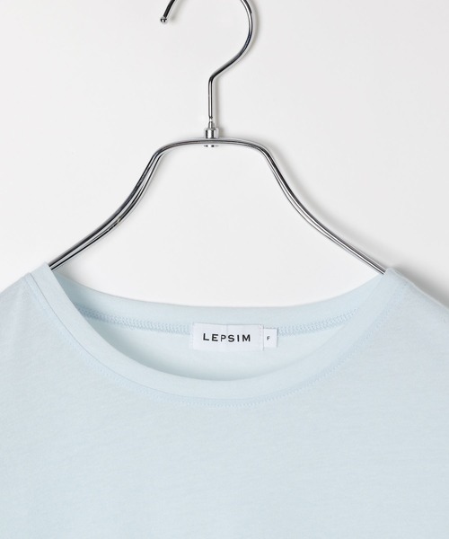 LEPSIM（レプシィム）の「シアーメランジT　497226（Tシャツ/カットソー・レディース・オフホワイト/ライトブルー/ブラウン/ブラック・FREE）」の6枚目の写真