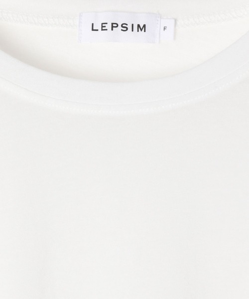 LEPSIM（レプシィム）の「シアーメランジT　497226（Tシャツ/カットソー・レディース・オフホワイト/ライトブルー/ブラウン/ブラック・FREE）」の10枚目の写真