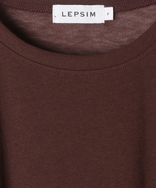 LEPSIM（レプシィム）の「シアーメランジT　497226（Tシャツ/カットソー・レディース・オフホワイト/ライトブルー/ブラウン/ブラック・FREE）」の12枚目の写真