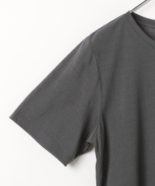 LEPSIM（レプシィム）の「シアーメランジT　497226（Tシャツ/カットソー・レディース・オフホワイト/ライトブルー/ブラウン/ブラック/レッド/チャコールグレー・FREE）」の16枚目の写真