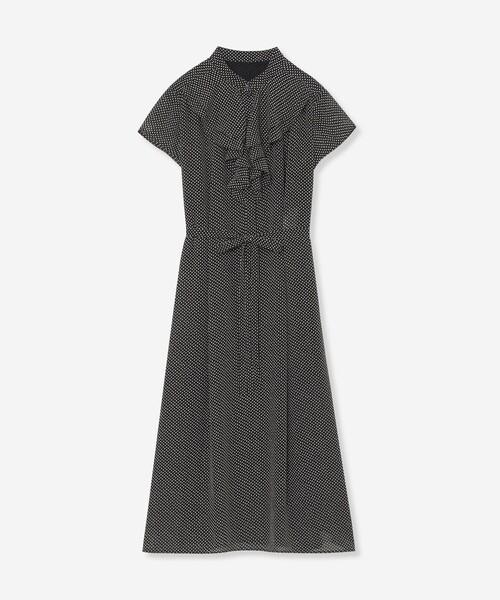 MACKINTOSH LONDON（マッキントッシュ ロンドン）の「フラグメントプリントワンピース（ワンピース・レディース・オフホワイト/ブラック・38/40）」の2枚目の写真