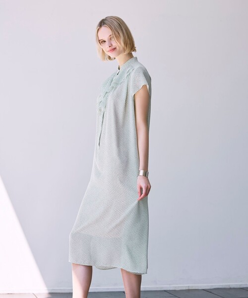 MACKINTOSH LONDON（マッキントッシュ ロンドン）の「フラグメントプリントワンピース（ワンピース・レディース・オフホワイト/ブラック・38/40）」の14枚目の写真