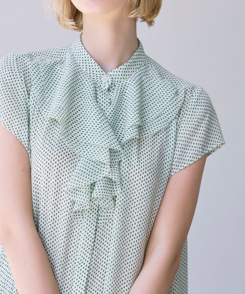 MACKINTOSH LONDON（マッキントッシュ ロンドン）の「フラグメントプリントワンピース（ワンピース・レディース・オフホワイト/ブラック・38/40）」の11枚目の写真