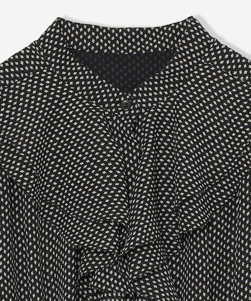 MACKINTOSH LONDON（マッキントッシュ ロンドン）の「フラグメントプリントワンピース（ワンピース・レディース・オフホワイト/ブラック・38/40）」の9枚目の写真