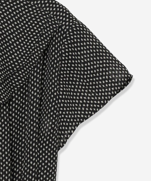 MACKINTOSH LONDON（マッキントッシュ ロンドン）の「フラグメントプリントワンピース（ワンピース・レディース・オフホワイト/ブラック・38/40）」の8枚目の写真