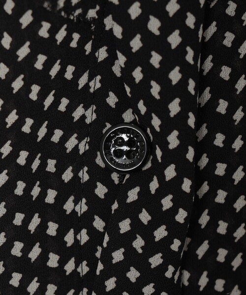 MACKINTOSH LONDON（マッキントッシュ ロンドン）の「フラグメントプリントワンピース（ワンピース・レディース・オフホワイト/ブラック・38/40）」の5枚目の写真