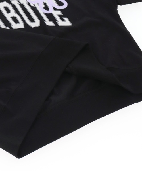 ANAP GiRL(アナップガール)の「カレッジ フラワー スプレー クロップド Tシャツ 【キッズお揃い】(Tシャツ/カットソー・キッズ・ライトグレー/ブラック/ライトイエロー・XS/M/S)」の21枚目の写真
