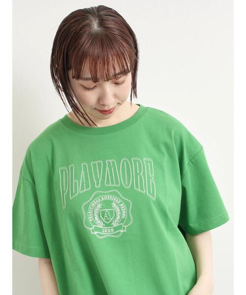SM2（エスエムツー）の「[接触冷感]刺繍ロゴアソートTシャツ（Tシャツ/カットソー・レディース・ブラック/グリーン/パープル/オフホワイト・F）」の7枚目の写真
