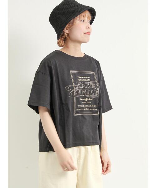SM2（エスエムツー）の「[接触冷感]刺繍ロゴアソートTシャツ（Tシャツ/カットソー・レディース・ブラック/グリーン/パープル/オフホワイト・F）」の12枚目の写真