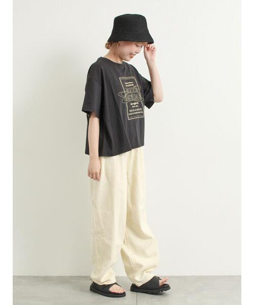 SM2（エスエムツー）の「[接触冷感]刺繍ロゴアソートTシャツ（Tシャツ/カットソー・レディース・ブラック/グリーン/パープル/オフホワイト・F）」の14枚目の写真