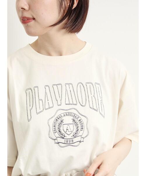 SM2（エスエムツー）の「[接触冷感]刺繍ロゴアソートTシャツ（Tシャツ/カットソー・レディース・ブラック/グリーン/パープル/オフホワイト・F）」の16枚目の写真