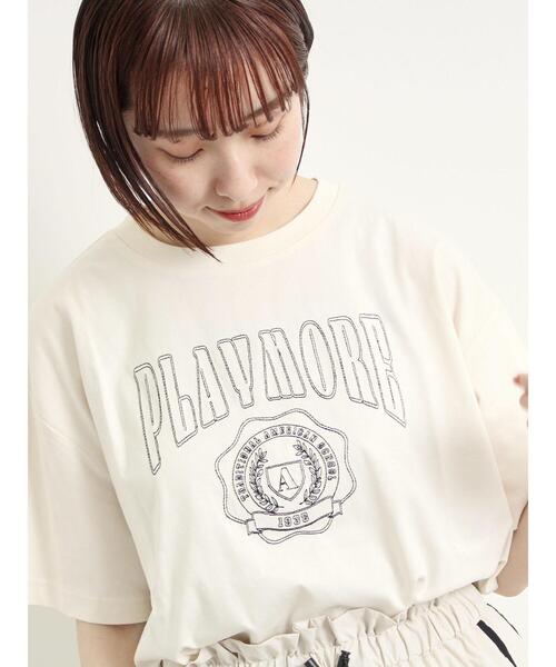 SM2（エスエムツー）の「[接触冷感]刺繍ロゴアソートTシャツ（Tシャツ/カットソー・レディース・ブラック/グリーン/パープル/オフホワイト・F）」の17枚目の写真