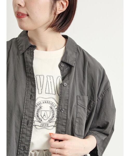SM2（エスエムツー）の「[接触冷感]刺繍ロゴアソートTシャツ（Tシャツ/カットソー・レディース・ブラック/グリーン/パープル/オフホワイト・F）」の21枚目の写真