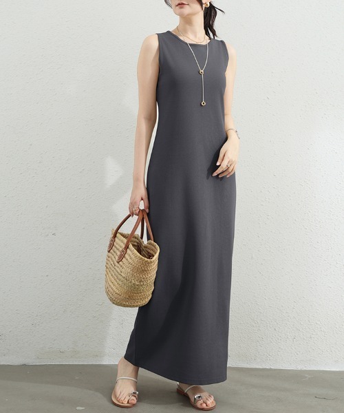 ONEP STAR(ワンピスター)の「選べる2TYPEシンプルワンピース(ワンピース・レディース・ベージュ/ダークグレー/グレー系その他4/グレー系その他2/グレー系その他3/グレー系その他5/ベージュ系その他/ベージュ系その他2/ライトグレー/ベージュ系その他3/ブラック系その他/ブラック系その他3/グレー系その他6/ブラック/グレー系その他/ブラック系その他2・MEDIUM)」の7枚目の写真