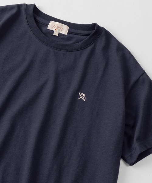 Arnie Arnold Palmer(アーニーアーノルドパーマー)の「【76】【Arnold Palmer/アーノルドパーマー】アンブレラ ワンポイント クルーネックTシャツ コンパクトTシャツ(Tシャツ/カットソー・レディース・ブラック/ベージュ/ネイビー/ホワイト・M/L/XL)」の4枚目の写真