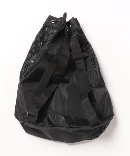 VitaFelice（ヴィータフェリーチェ）の「メッシュナイロンバッグ ナップサック 撥水 超軽量 夏バッグ（バックパック/リュック・レディース・ブラック・FREE）」の8枚目の写真