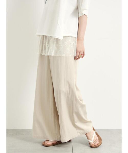 SM2（エスエムツー）の「チュールレイヤードパンツ（その他パンツ・レディース・ベージュ/チャコールグレー/サックスブルー・M/L）」の18枚目の写真