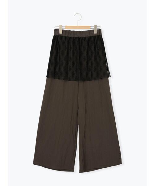 SM2（エスエムツー）の「チュールレイヤードパンツ（その他パンツ・レディース・ベージュ/チャコールグレー/サックスブルー・M/L）」の6枚目の写真