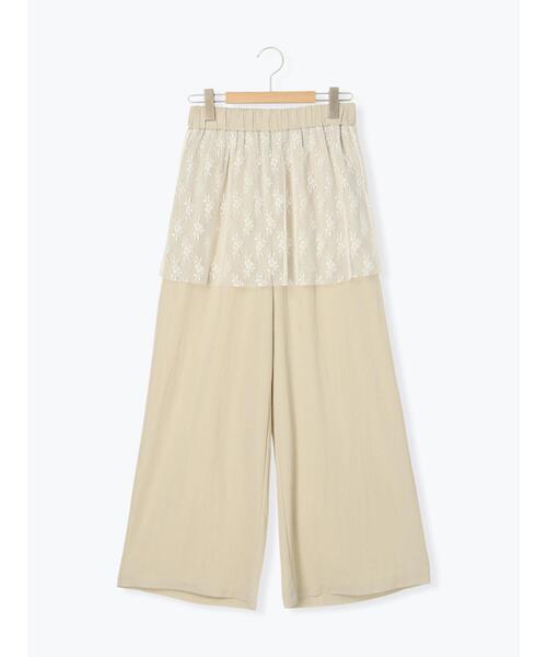 SM2（エスエムツー）の「チュールレイヤードパンツ（その他パンツ・レディース・ベージュ/チャコールグレー/サックスブルー・M/L）」の10枚目の写真