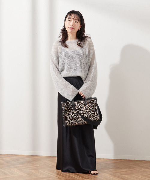 journal standard L'essage（ジャーナルスタンダードレサージュ）の「サテンスカート（スカート・レディース・ブラック/ブラウン・38/36）」の3枚目の写真