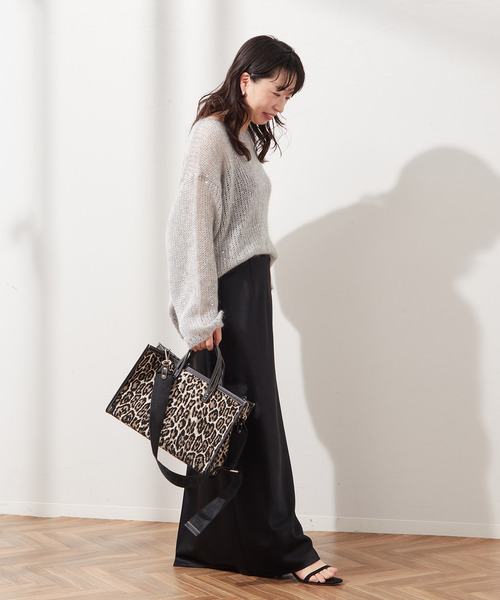 journal standard L'essage（ジャーナルスタンダードレサージュ）の「サテンスカート（スカート・レディース・ブラック/ブラウン・38/36）」の5枚目の写真