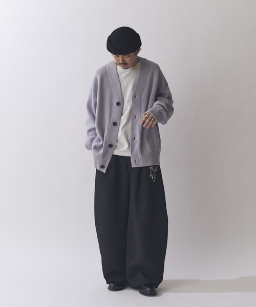 Lui's(ルイス)の「チャンキーカーディガン(カーディガン/ボレロ・メンズ・マスタード/ネイビー/ブラック/チャコールグレー/レッド/スカイブルー・S/M)」の20枚目の写真