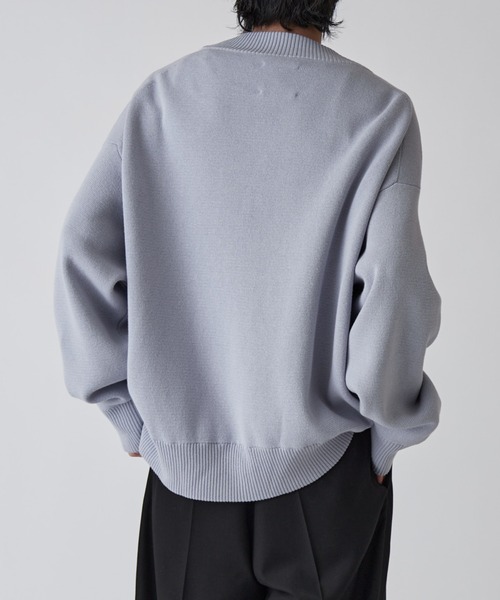 Lui's(ルイス)の「チャンキーカーディガン(カーディガン/ボレロ・メンズ・マスタード/ネイビー/ブラック/チャコールグレー/レッド/スカイブルー・S/M)」の13枚目の写真