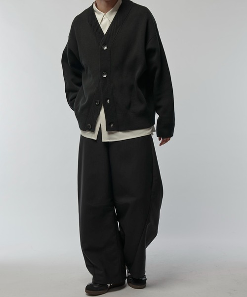 Lui's(ルイス)の「チャンキーカーディガン(カーディガン/ボレロ・メンズ・マスタード/ネイビー/ブラック/チャコールグレー/レッド/スカイブルー・S/M)」の7枚目の写真