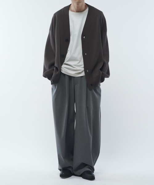 Lui's(ルイス)の「チャンキーカーディガン(カーディガン/ボレロ・メンズ・マスタード/ネイビー/ブラック/チャコールグレー/レッド/スカイブルー・S/M)」の9枚目の写真