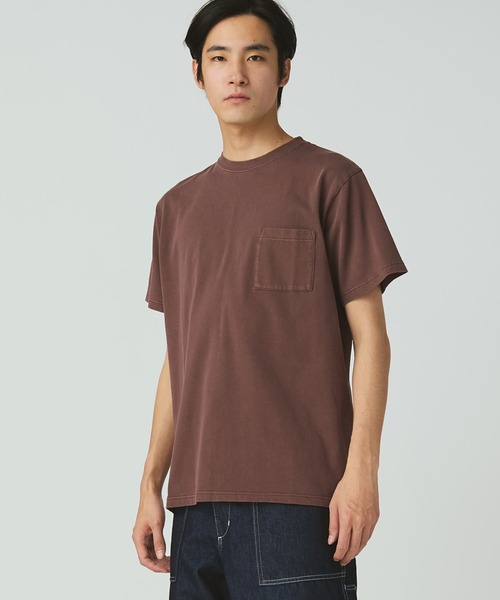 Snow Peak(スノーピーク)の「Snow Peak / Garment Dyed T-Shirt ガーメントダイ 半袖 Tシャツ(Tシャツ/カットソー・メンズ・レッド/アイボリー/ダークグリーン/チャコール・XL/L/M/S/XXL/1)」の4枚目の写真