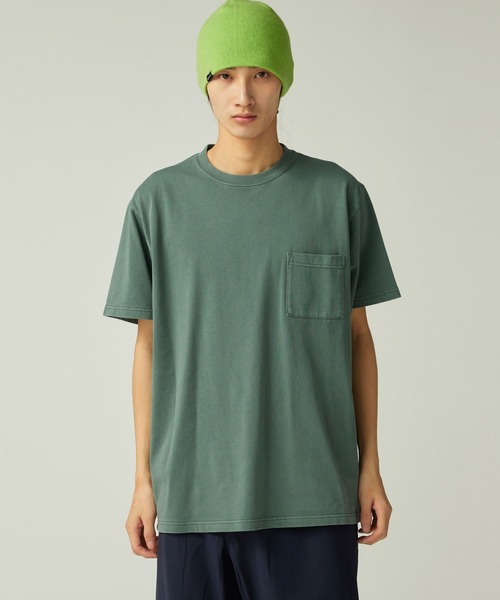 Snow Peak(スノーピーク)の「Snow Peak / Garment Dyed T-Shirt ガーメントダイ 半袖 Tシャツ(Tシャツ/カットソー・メンズ・レッド/アイボリー/ダークグリーン/チャコール・XL/L/M/S/XXL/1)」の2枚目の写真