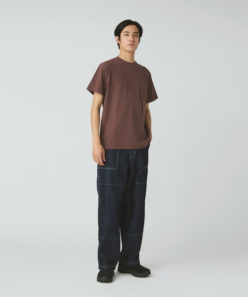 Snow Peak(スノーピーク)の「Snow Peak / Garment Dyed T-Shirt ガーメントダイ 半袖 Tシャツ(Tシャツ/カットソー・メンズ・レッド/アイボリー/ダークグリーン/チャコール・XL/L/M/S/XXL/1)」の19枚目の写真
