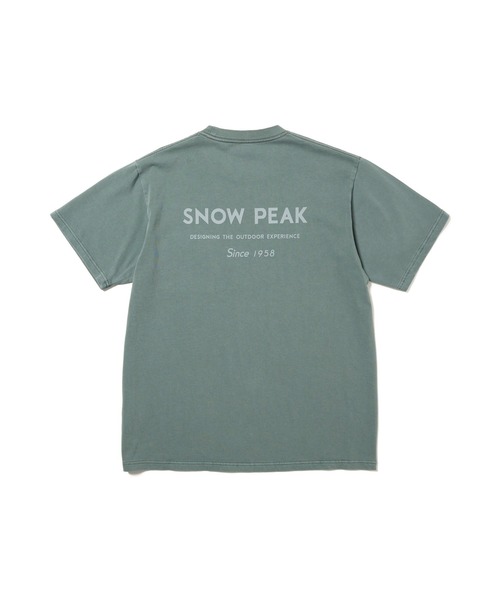 Snow Peak(スノーピーク)の「Snow Peak / Garment Dyed T-Shirt ガーメントダイ 半袖 Tシャツ(Tシャツ/カットソー・メンズ・レッド/アイボリー/ダークグリーン/チャコール・XL/L/M/S/XXL/1)」の9枚目の写真