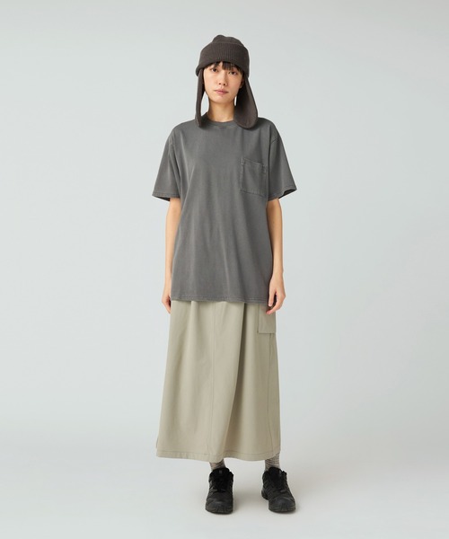 Snow Peak(スノーピーク)の「Snow Peak / Garment Dyed T-Shirt ガーメントダイ 半袖 Tシャツ(Tシャツ/カットソー・メンズ・レッド/アイボリー/ダークグリーン/チャコール・XL/L/M/S/XXL/1)」の12枚目の写真
