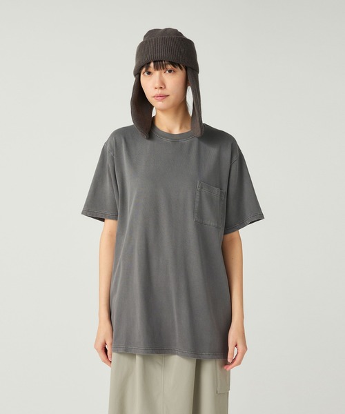Snow Peak(スノーピーク)の「Snow Peak / Garment Dyed T-Shirt ガーメントダイ 半袖 Tシャツ(Tシャツ/カットソー・メンズ・レッド/アイボリー/ダークグリーン/チャコール・XL/L/M/S/XXL/1)」の13枚目の写真