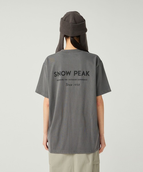 Snow Peak(スノーピーク)の「Snow Peak / Garment Dyed T-Shirt ガーメントダイ 半袖 Tシャツ(Tシャツ/カットソー・メンズ・レッド/アイボリー/ダークグリーン/チャコール・XL/L/M/S/XXL/1)」の15枚目の写真