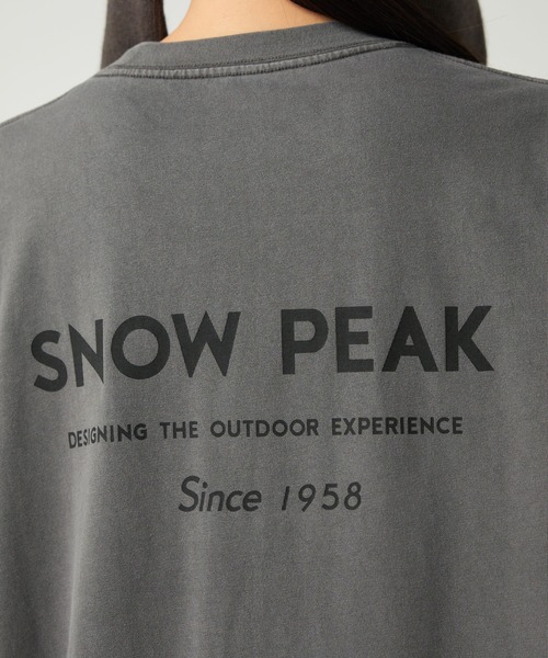 Snow Peak(スノーピーク)の「Snow Peak / Garment Dyed T-Shirt ガーメントダイ 半袖 Tシャツ(Tシャツ/カットソー・メンズ・レッド/アイボリー/ダークグリーン/チャコール・XL/L/M/S/XXL/1)」の16枚目の写真