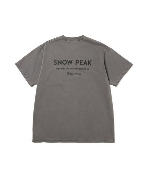 Snow Peak(スノーピーク)の「Snow Peak / Garment Dyed T-Shirt ガーメントダイ 半袖 Tシャツ(Tシャツ/カットソー・メンズ・レッド/アイボリー/ダークグリーン/チャコール・XL/L/M/S/XXL/1)」の7枚目の写真