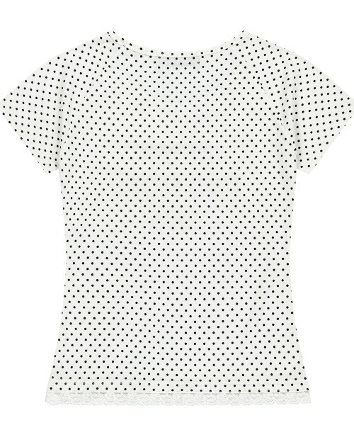 【NIIER NOR】DOT LETTERING SLIM TEE A'GEM/9 × .kom 『NIIER NOR/ニーアノア』DOT LETTERING SLIM