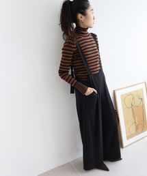 le.coeur blanc（ルクールブラン）の「CICA加工サークルストレッチサロペット（サロペット/オーバーオール・レディース）」